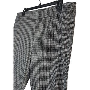 Nanette Lepore XL Houndstooth Trousers Corpcore Retro Minimalist Quiet Luxury